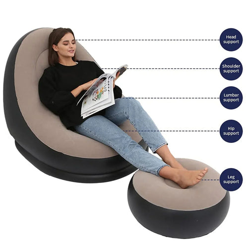 Portable Indoor/Outdoor Air Couch + Pump